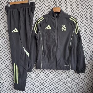Real Madrid 2025-26 Black Windbreaker Suit