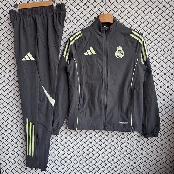 Real Madrid 2025-26 Black Windbreaker Suit