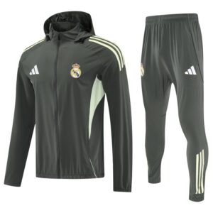 Real Madrid 2025-26 Dark Green Windbreaker suit