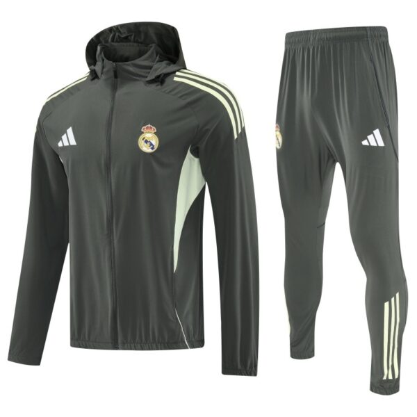 Real Madrid 2025-26 Dark Green Windbreaker suit
