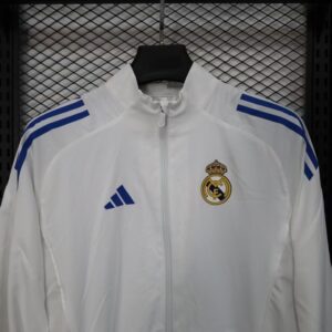 Real Madrid 2025-26 White Windbreaker