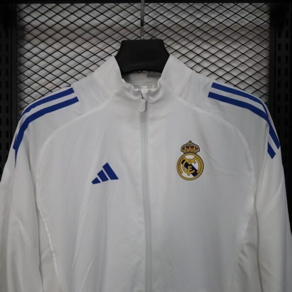 Real Madrid 2025-26 White Windbreaker