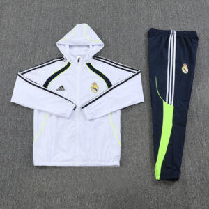Real Madrid 2025-26 White Windbreaker suit