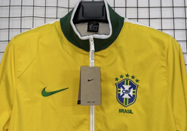 Brazil yellow Retro Windbreaker
