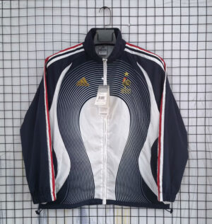 France black and white retro windbreaker