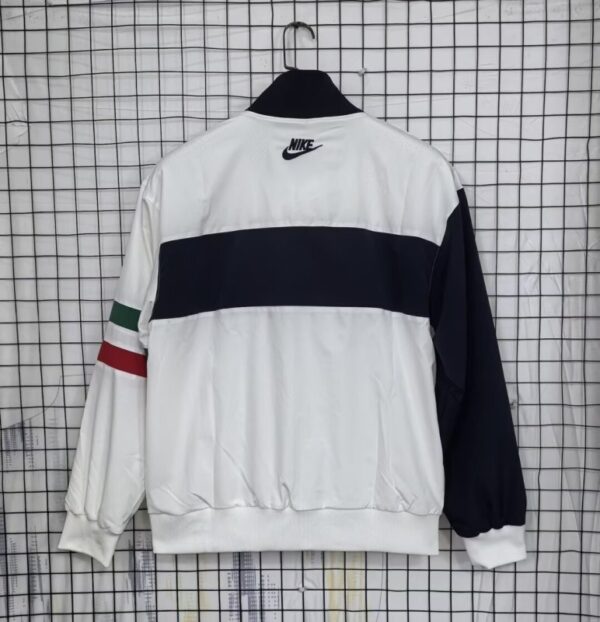 Italy White and Black Windbreaker