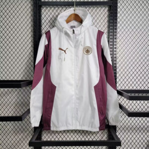 MCI white and red windbreaker