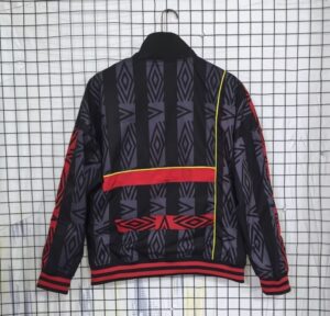 MNU black retro windbreaker