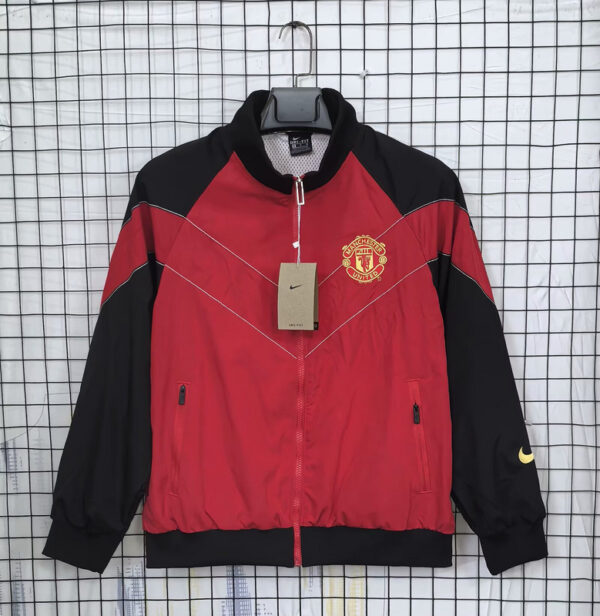 MNU red windbreaker