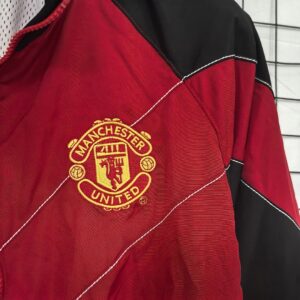 Manchester United Red Retro Windbreaker