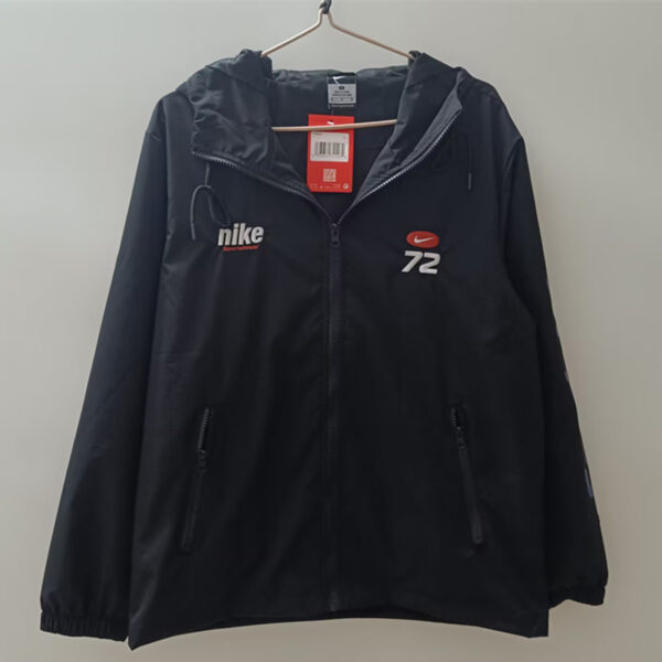 NK black windbreaker