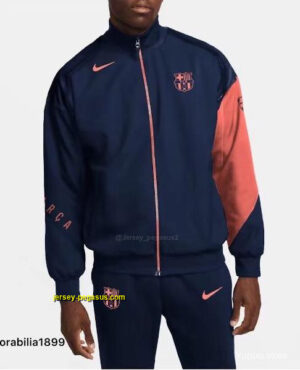 Barcelona NavyOrange Full Zipper Jacket +Long Pants