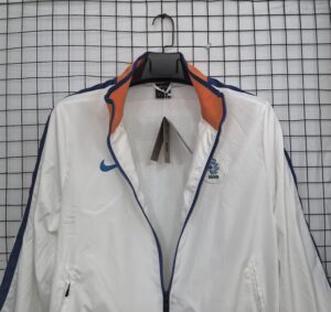 Netherlands White Retro Windbreaker