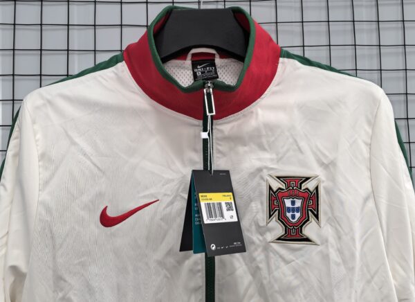 Portugal White Retro Windbreaker