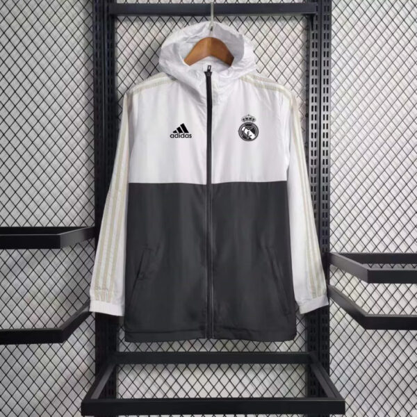 R MAD Windbreaker black and white