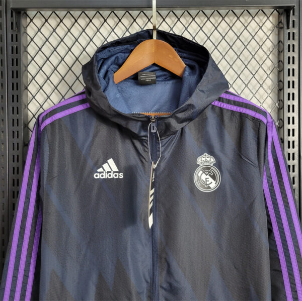 R MAD Windbreaker royal blue and purple