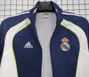 Real Madrid Blue Retro Windbreaker