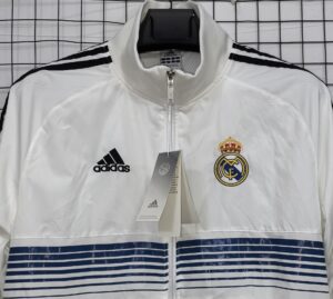 Real Madrid white Retro Windbreaker