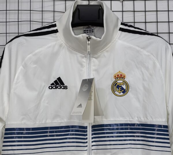 Real Madrid white Retro Windbreaker