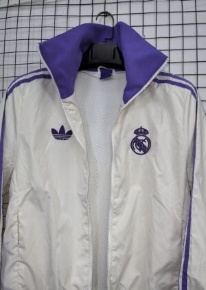 Real Madrid white Windbreaker
