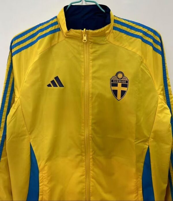 Sweden blue yellow reversible Windbreaker