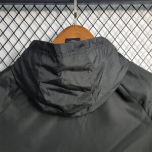 Windbreaker Flamengo black with red logo