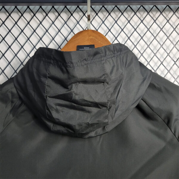 Windbreaker Flamengo black with red logo