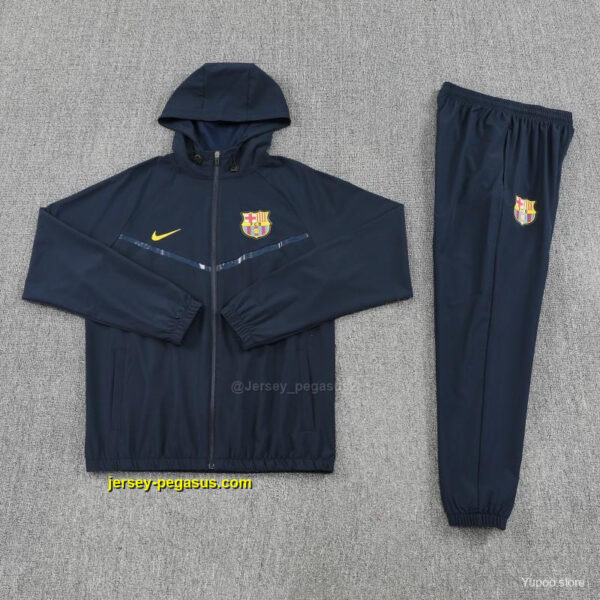 Barcelona Royal Navy Blue Full zipper Jacket Tracksuit+ long pants