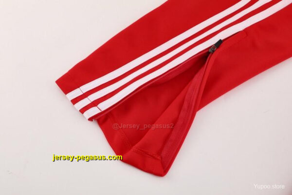 Bayern Munich Red Full Zipper Jacket+Long Pants