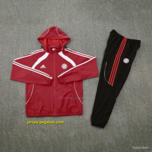 Bayern Munich Red Full zipper Jacket Tracksuit+ long pants