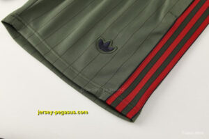 Bayern München Forest Green Pinstripe Short Sleeve+Soccer Shorts