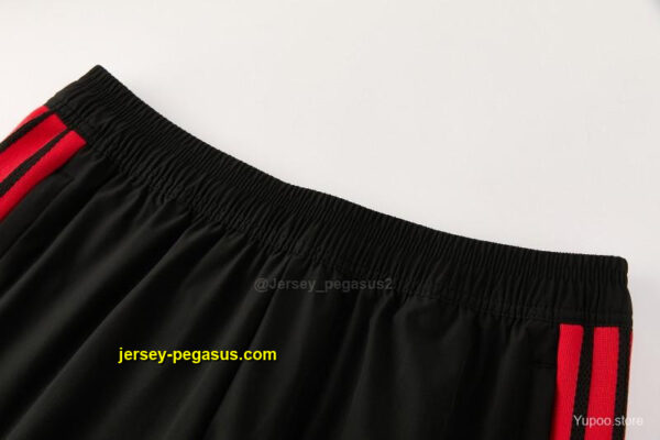 Belgium Black Full Zipper Hooded Jacket Tracksuit + Long Pants
