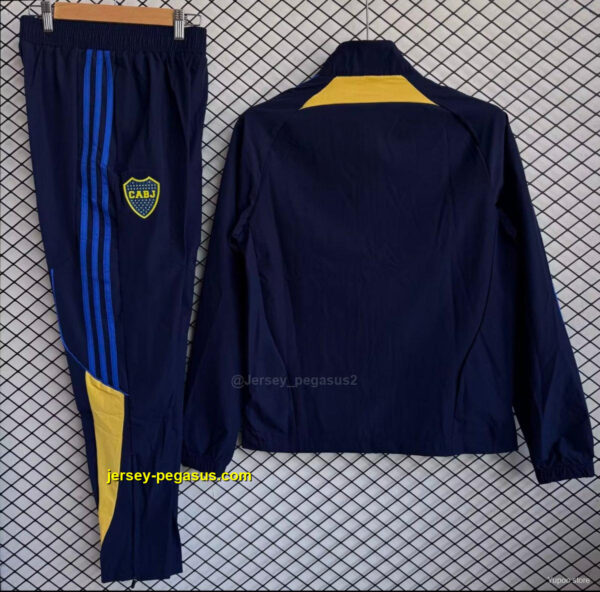 Boca Juniors Navy with Blue Full zipper Jacket Tracksuit+ long pants