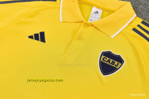 Boca Yellow Polo Training Shirt + Long Pants Tracksuit
