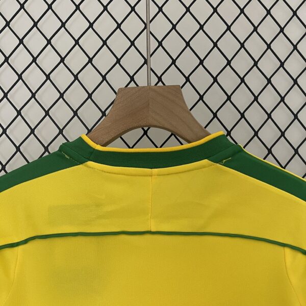 1998 Brazil Home Retro Kids Kit World Cup Shirt Soccer Jerseys
