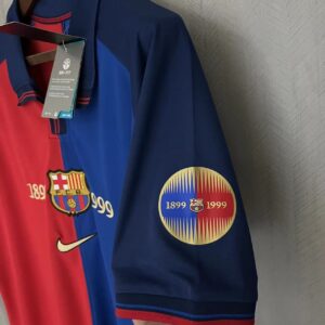Retro Barcelona 1999-00 Home 100th Anniversary Jersey