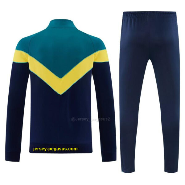 Brazil Teal&Navy Blue Full Zipper Jacket Tracksuit + Long Pants
