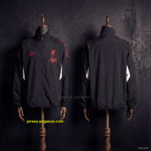 2026 Liverpool Black Jacket Windbreaker