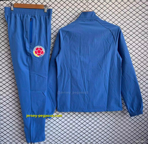 Colombia National Team Blue Full zipper Jacket Tracksuit+ long pants