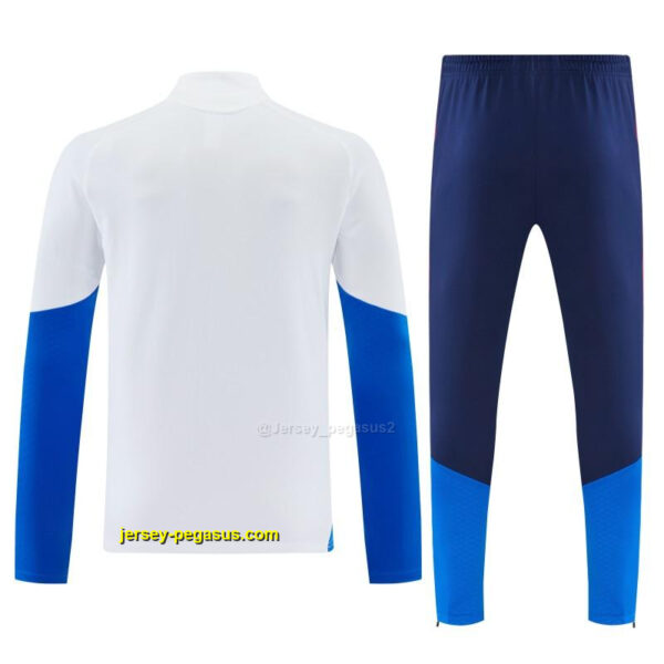 Colombia White Half Zipper Jacket Tracksuit + Long Pants