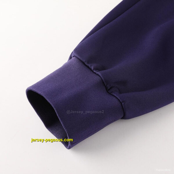 England Purple Full zipper Jacket Tracksuit+ long pants
