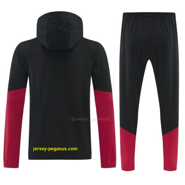 Germany Black Full Zipper Jacket Tracksuit + Long Pants