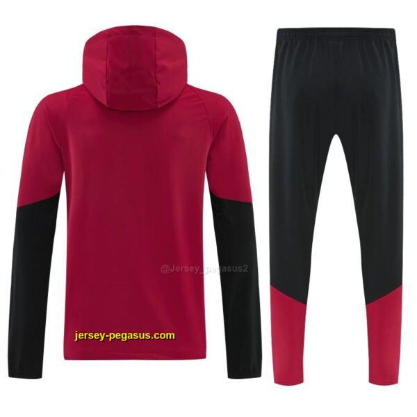 Germany Red Full Zipper Jacket Tracksuit + Long Pants