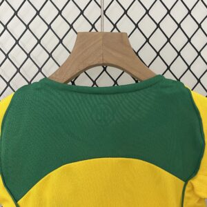 2004 Brazil Home Retro Kid Kits Youth Apparels