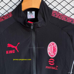 AC Milan BlackPink Full Zipper Windbreaker + Long Pants
