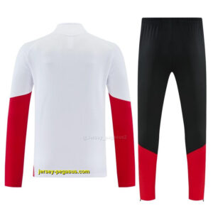 Germany White Half Zipper Jacket Tracksuit + Long Pants