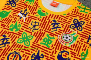 Ghana Yellow Short Sleeve+Soccer Shorts
