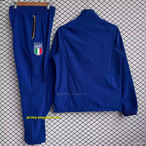 Italy Blue Full zipper Jacket Tracksuit+ long pants
