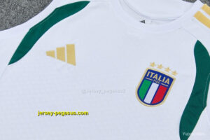 Italy White Sleeveless Training Vest +Shorts Set