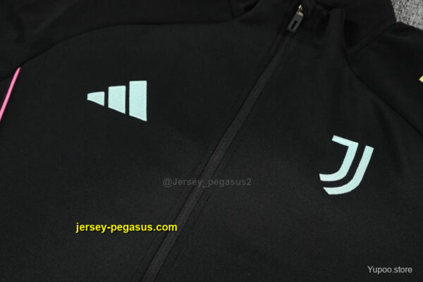 Juventus Black FULL Zipper Jacket Tracksuit +Long Pants